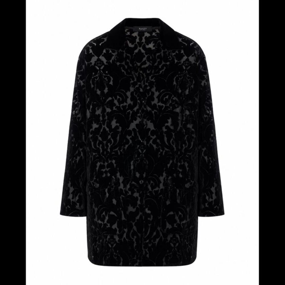 Gucci Women Floral Devore' Velour Shirt